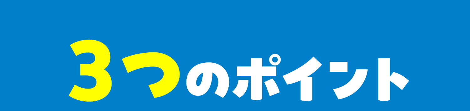 3つのポイント